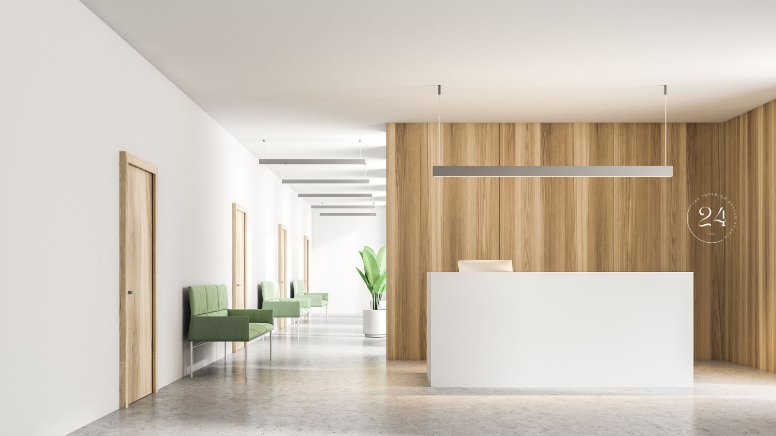 small office reception interior design
