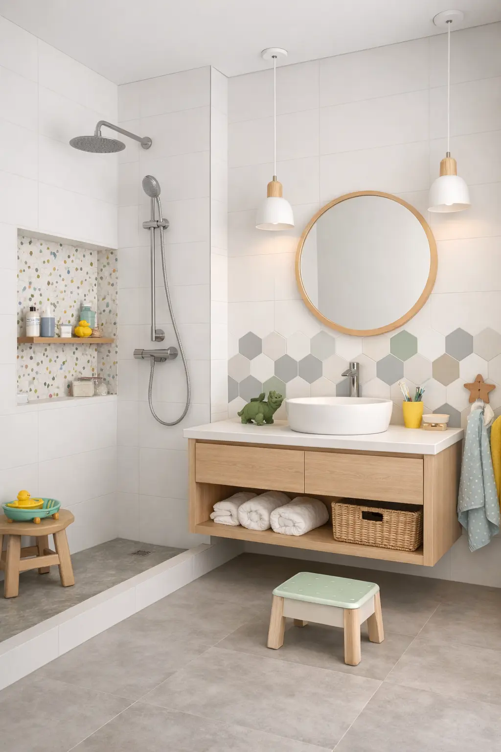 Kids Bathroom Tiles Design That Works for Modern Dubai & UAE Homes